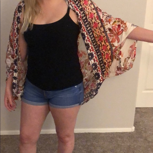 Multi color floral cardigan - Picture 3 of 4
